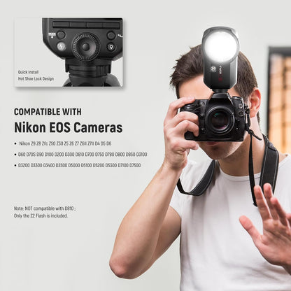 Neewer Z2-N TTL Round Head Flash Speedlite for Nikon