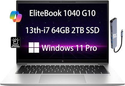 HP EliteBook 1040 G10 i7 64GB RAM 2TB SSD Laptop