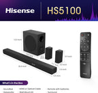 Hisense HS5100 5.1Ch Sound Bar Wireless Subwoofer