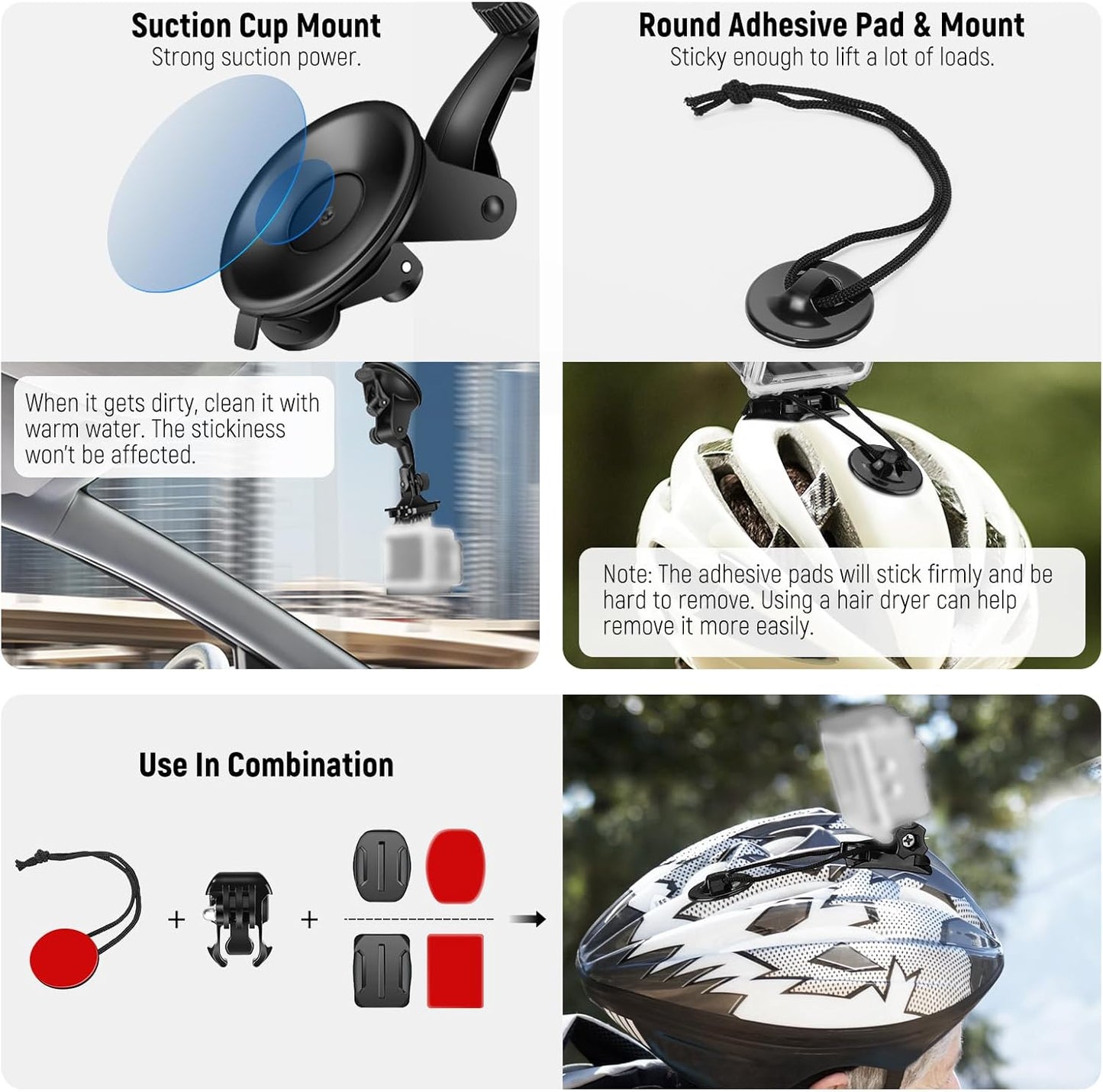Neewer 10101346 50-in-1 Action Camera Mount Kit