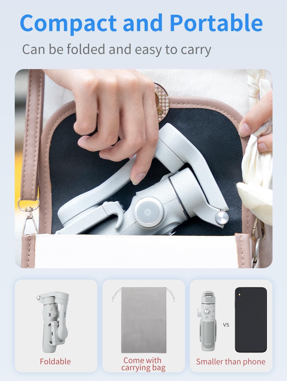 FeiyuTech US-4SEJ-ZJ737 VB 4SE: Foldable Smartphone Gimbal