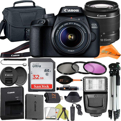 Canon EOS 4000D DSLR Camera with 18-55mm Lens Bundle