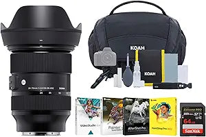 Sigma 578965_K3 24-70mm f/2.8 DG DN Art E-Mount Lens Bundle