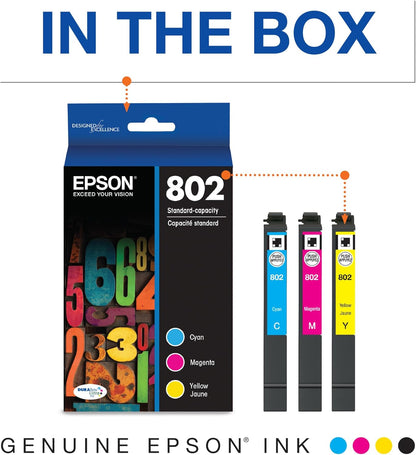 Epson T802520-S 802 DURABrite Color Ink Combo Pack