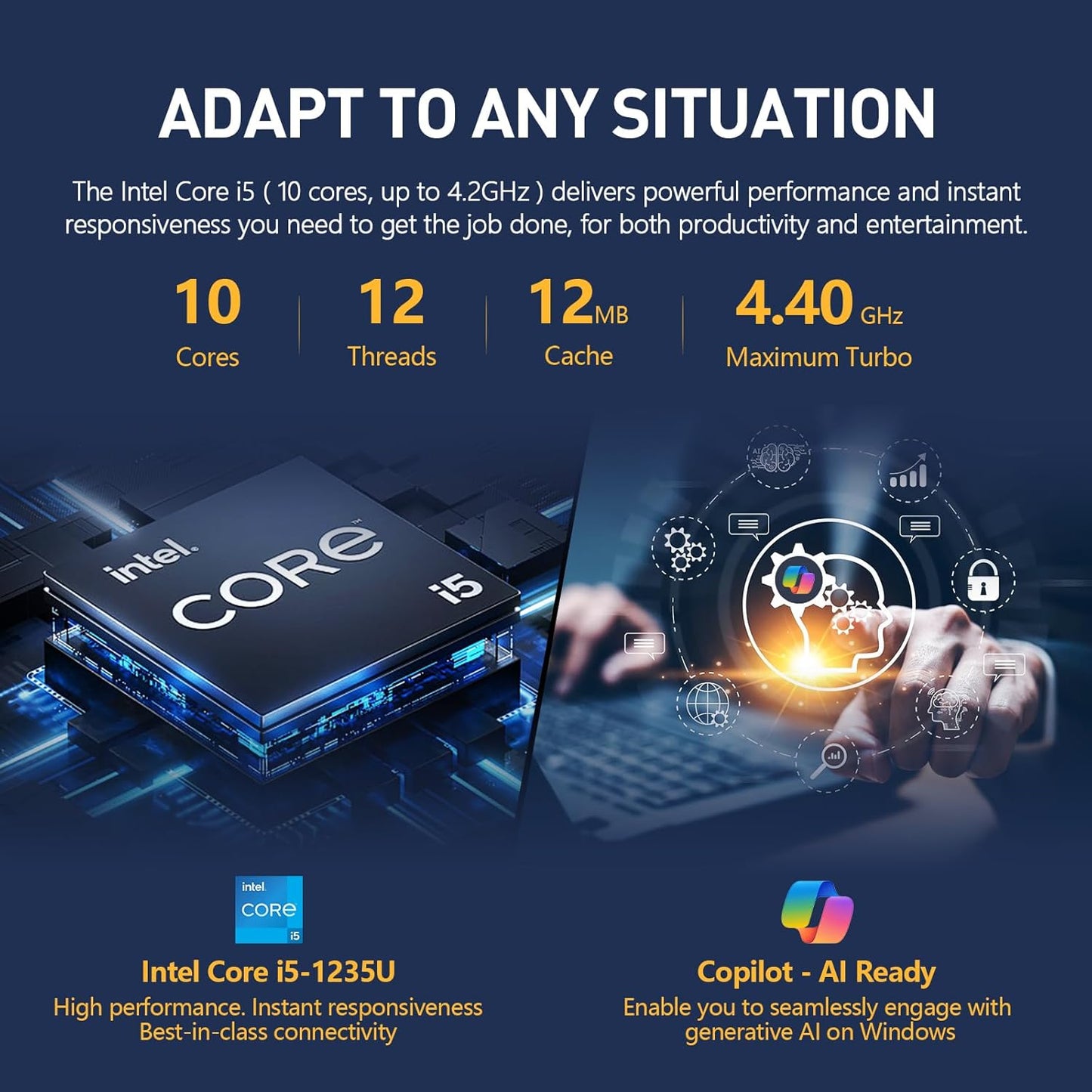 HP Essential 15 Laptop 10-Core i5 64GB RAM 2.5TB SSD