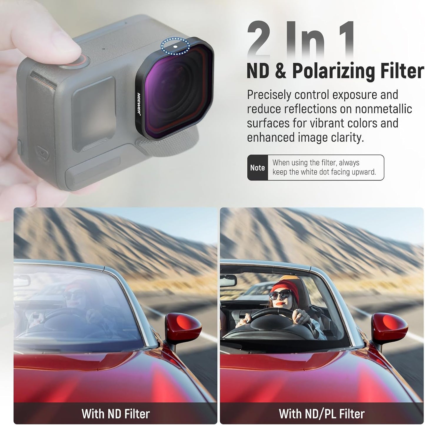Neewer 10105316 Insta360 Ace Pro ND/PL Filter Set