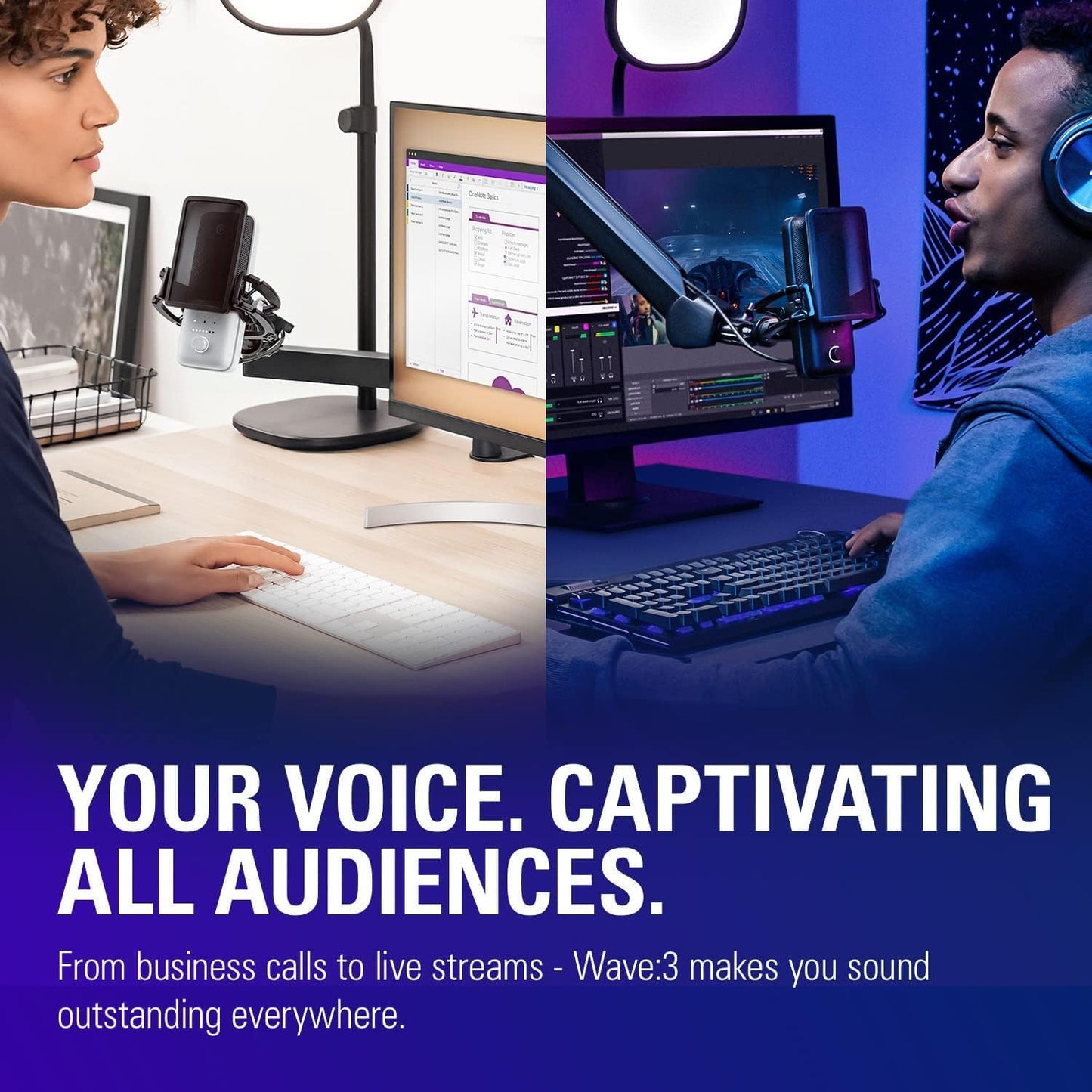 Elgato 10MAB9911-REF Wave:3 White USB Microphone Renewed