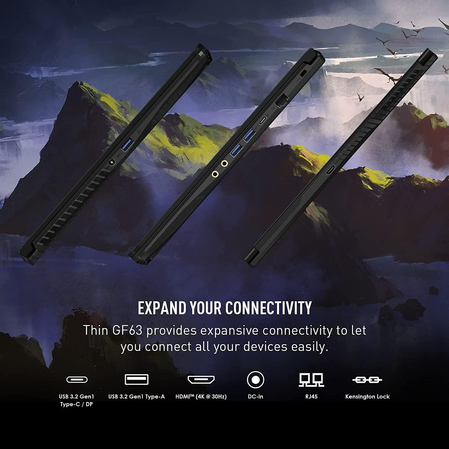 MSI 12UCX-898U Thin GF63 Gaming Laptop - i5, RTX 2050, 16GB, 1TB SSD, 144Hz