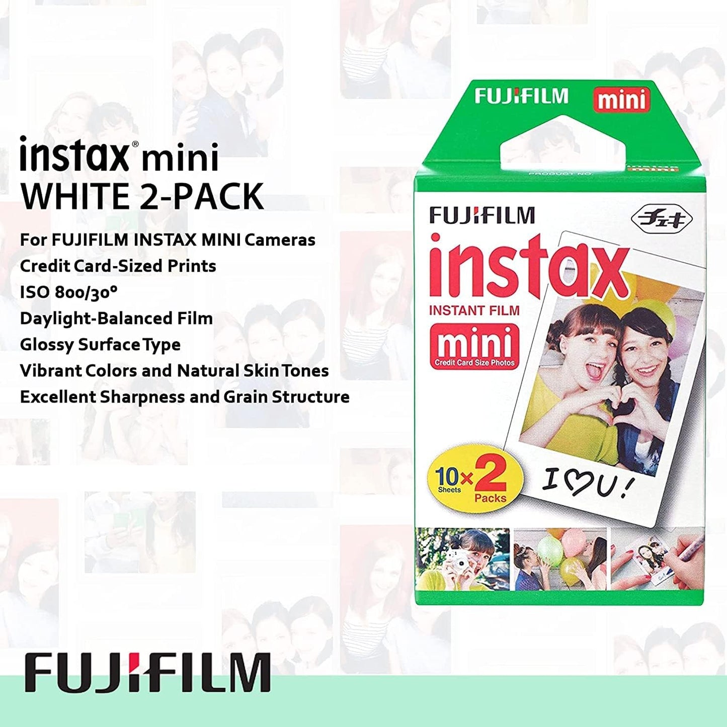 Fujifilm Mini Link 2 Soft Pink Smartphone Printer Bundle