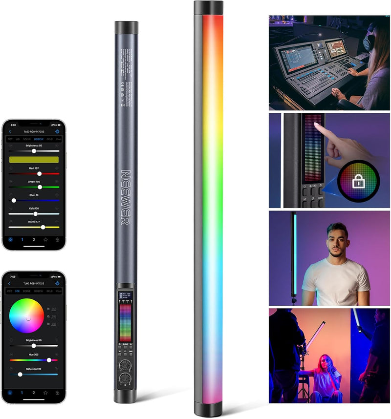 Neewer 10102495 TL60 RGB Tube Light Photography Wand — main product image