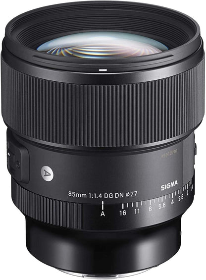 Sigma 322965 85mm F/1.4 DG DN Art Lens Sony E Bundle