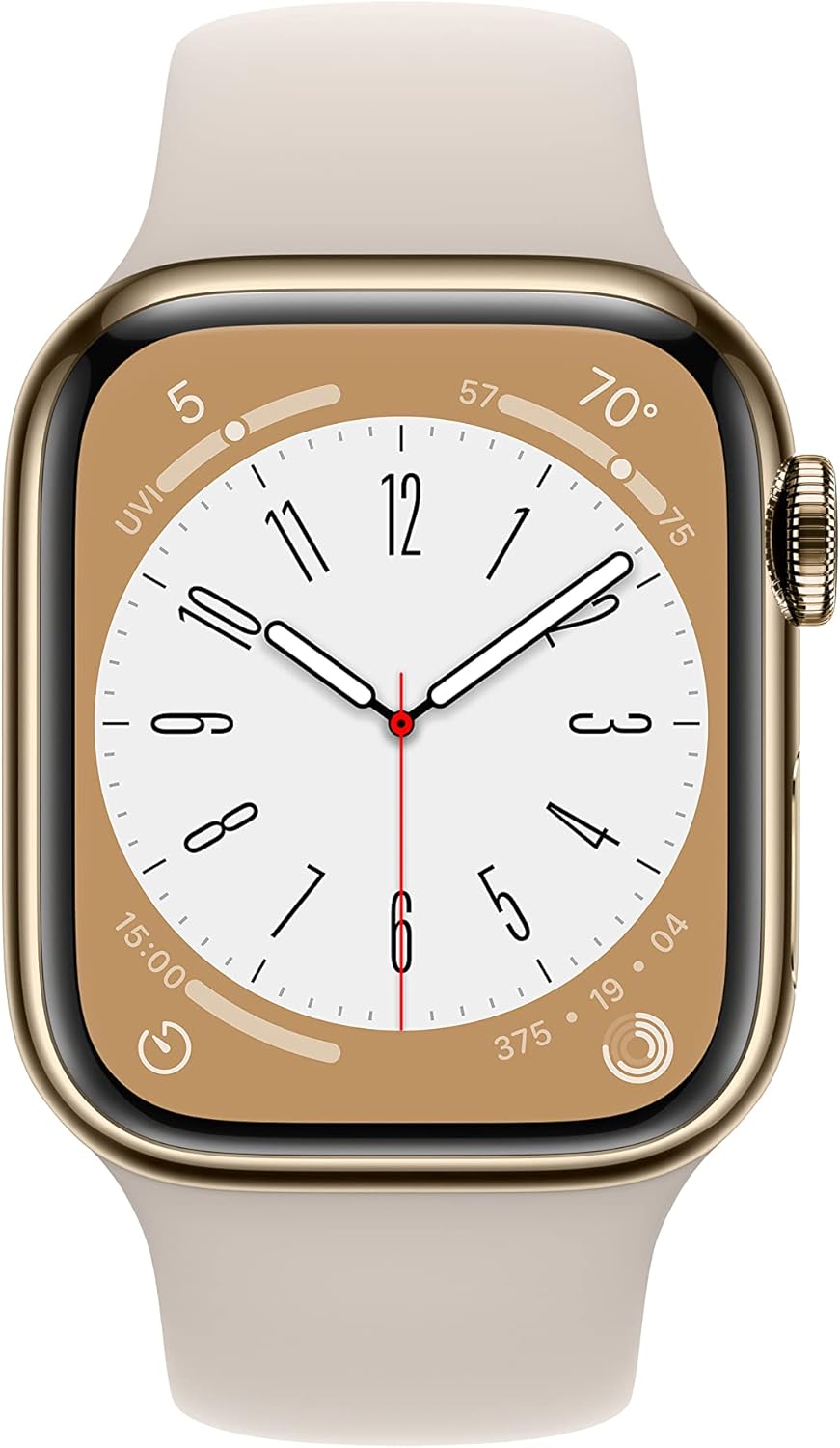 Apple MNV93LL/A-cr Watch Series 8 - Gold Cellular 41MM Renewed