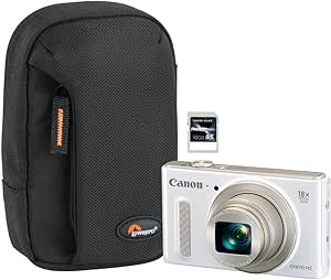 Canon PowerShot SX610 HS White Digital Camera Bundle