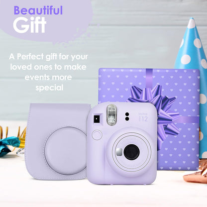 Fujifilm Instax Mini 12 Lilac Camera Film Bundle