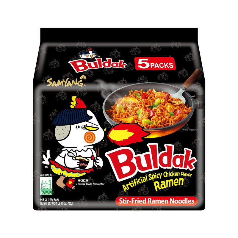 Samyang Buldak Spicy Chicken Ramen Noodles - 5 Pack — main product image