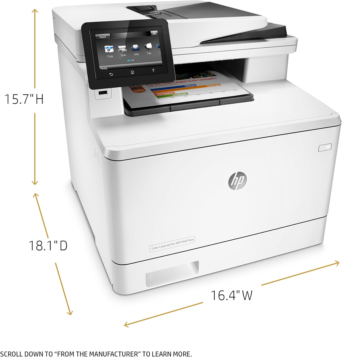 HP M477fnw LaserJet Pro Wireless Color Multifunction Printer