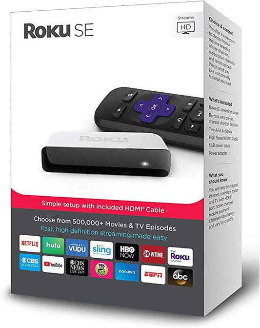 Roku 3900SE HD Streaming Media Player (Renewed)