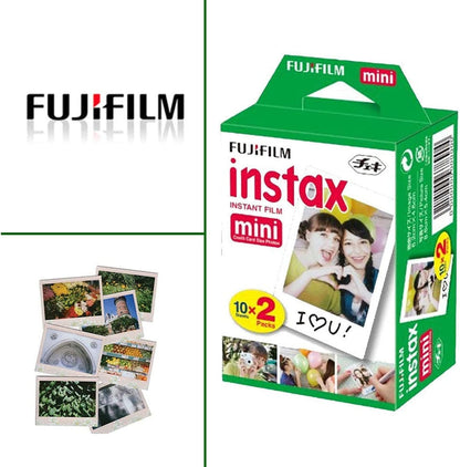 Fujifilm EVOK1 Instax Mini EVO Hybrid Instant Camera Film Bundle