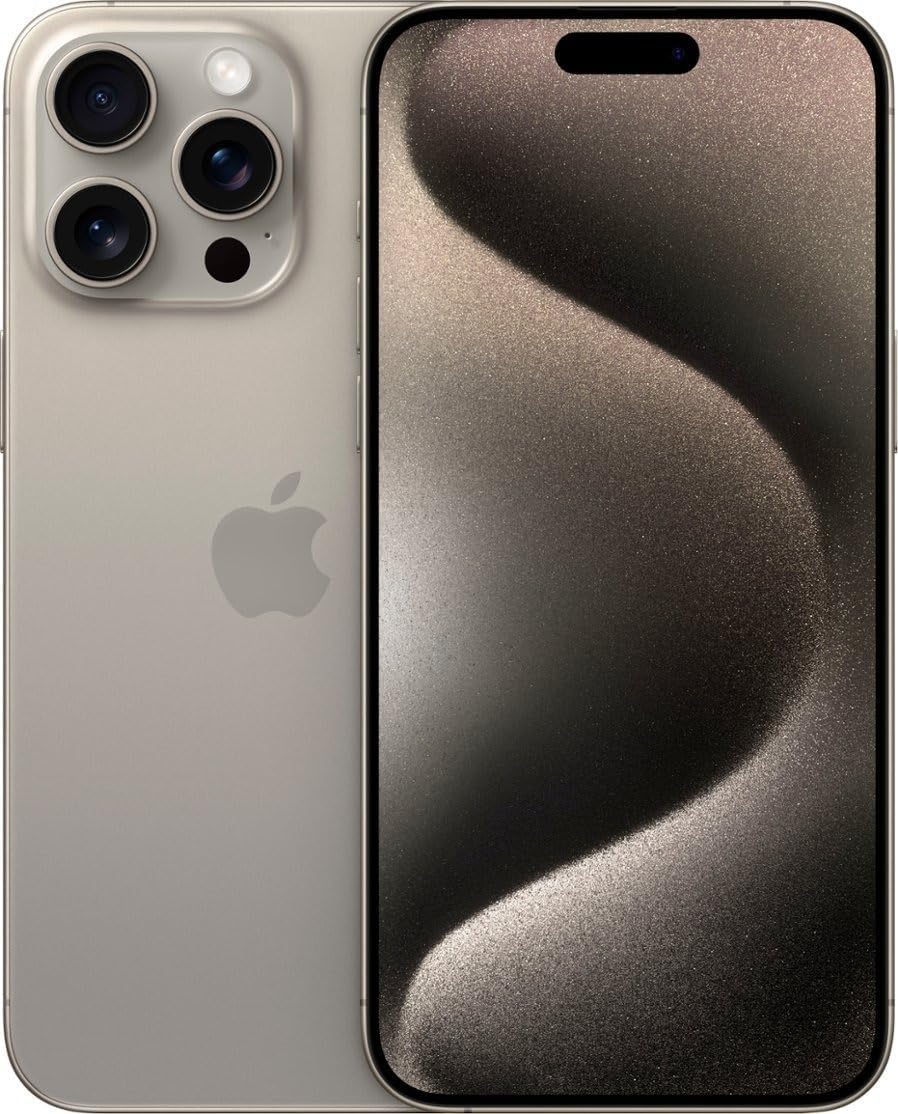 Apple iPhone 15 Pro Max Titanium (T-Mobile Renewed)