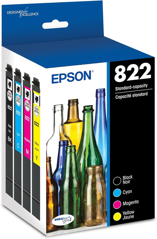 Epson T822120-BCS 822 DURABrite Ink Cartridge Combo Pack