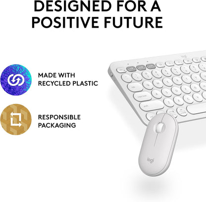 Logitech 920-012198 Pebble 2 Combo - Tonal White