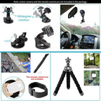 Neewer 50-in-1 Action Camera Accessory Kit with Suction Mount