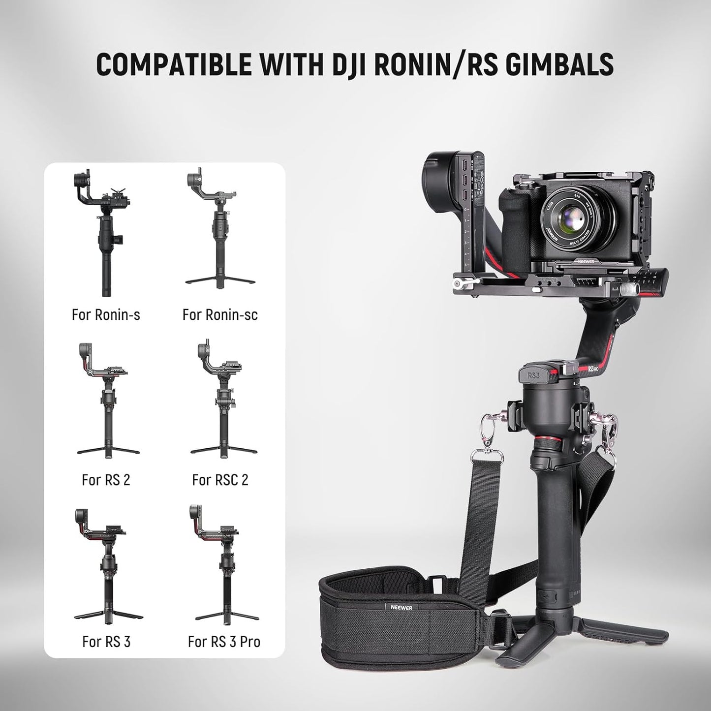 Neewer GA014 Ronin Stabilizer Neck Shoulder Strap