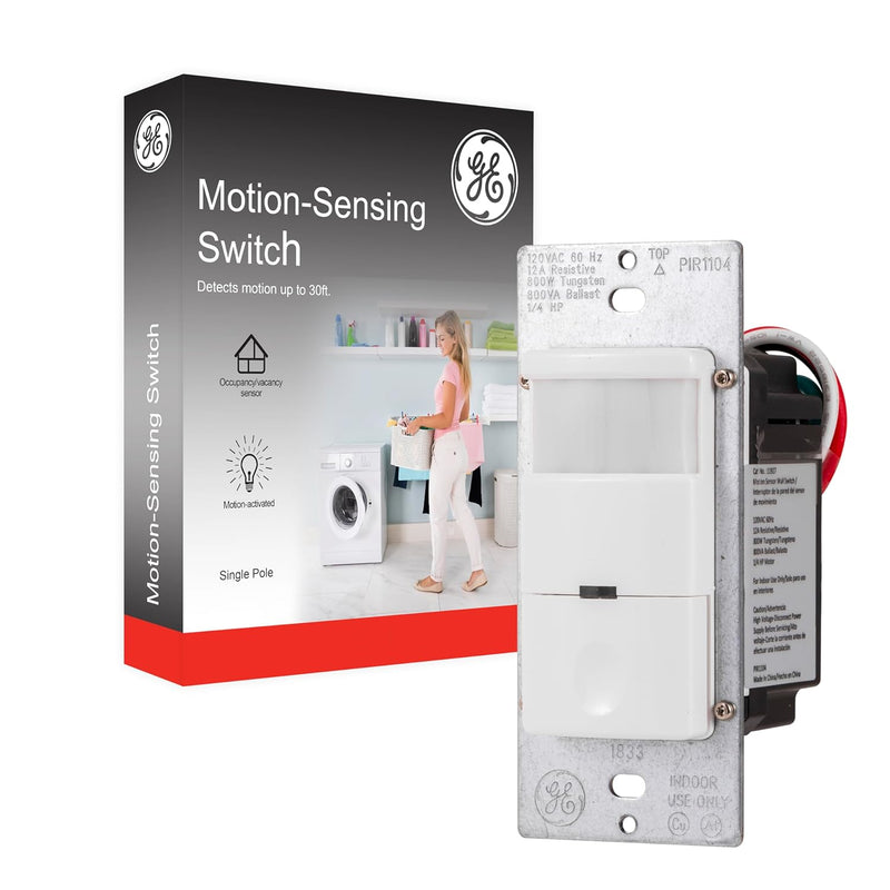 GE 11927 In-Wall Motion Sensor Light Switch — main product image