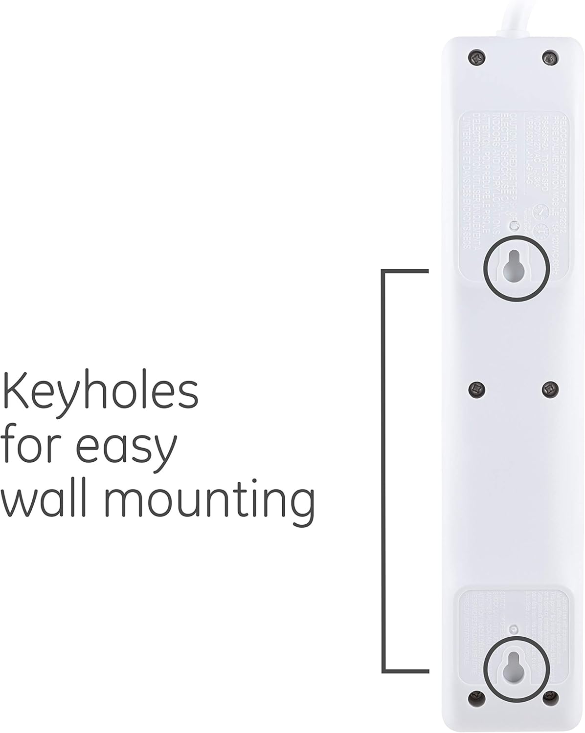 GE 47225 6-Outlet Surge Protector 6ft Cord