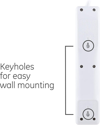 GE 47225 6-Outlet Surge Protector 6ft Cord