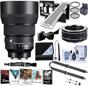 Sigma 85mm f/1.4 DG DN Art Lens Sony E-Mount Bundle