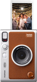 Fujifilm 16812534 Instax Mini EVO Instant Camera - Brown
