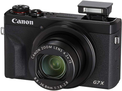 Canon 3638C001 PowerShot G7 X Mark III Camera: 4K, Black