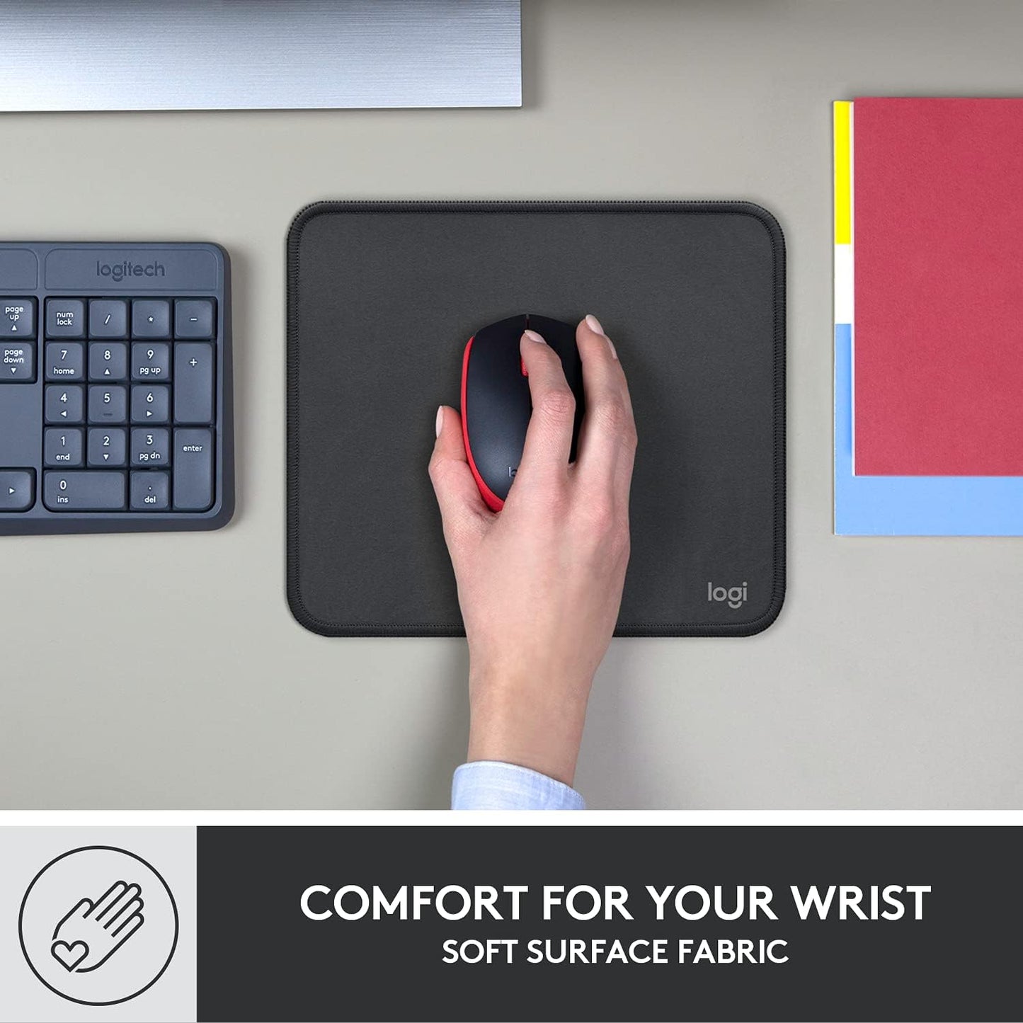 Logitech 956-000035 Studio Series Mouse Pad - Graphite