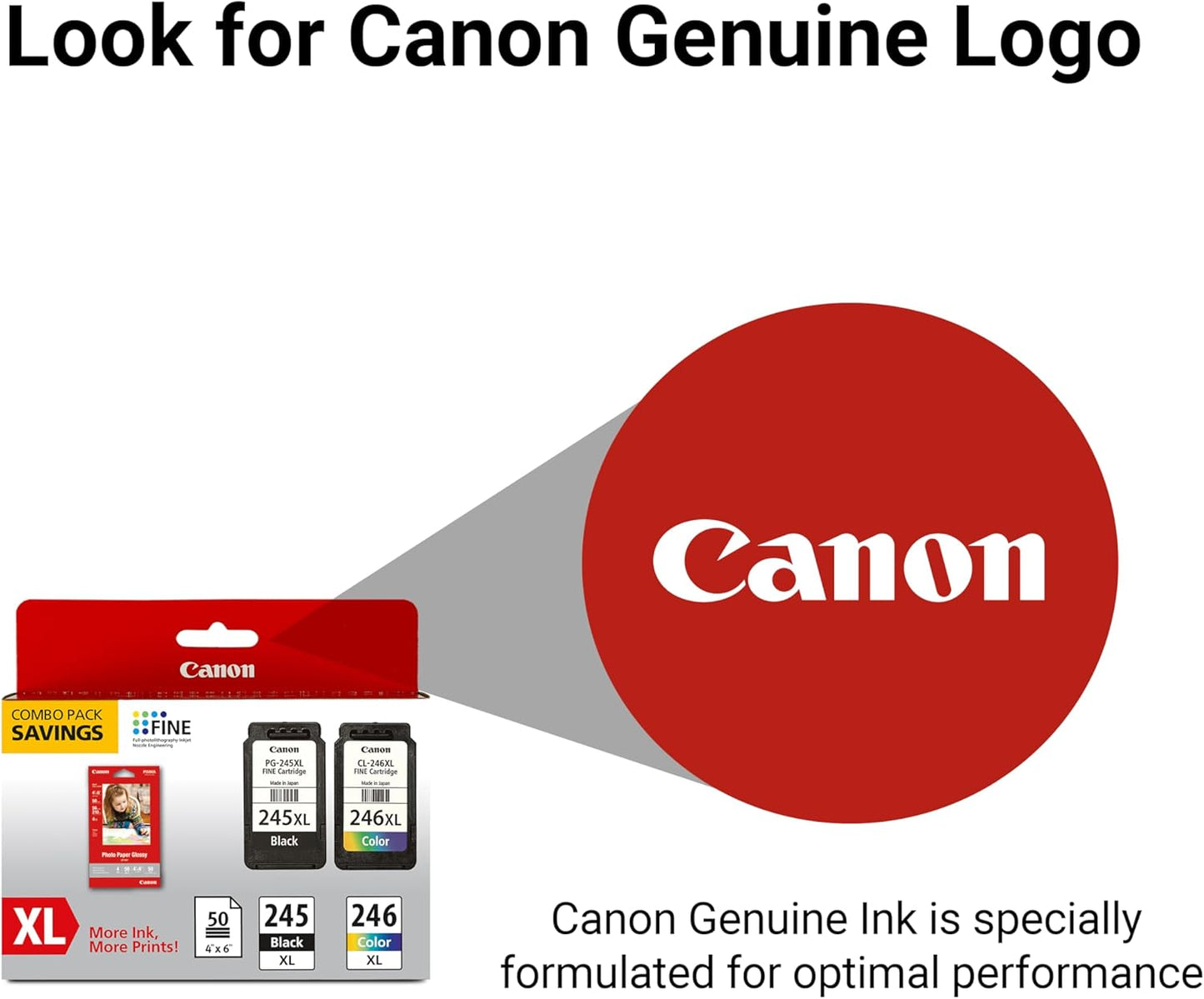Canon PG-254XL/CL-246XL/GP-502 Ink Value Pack + Photo Paper