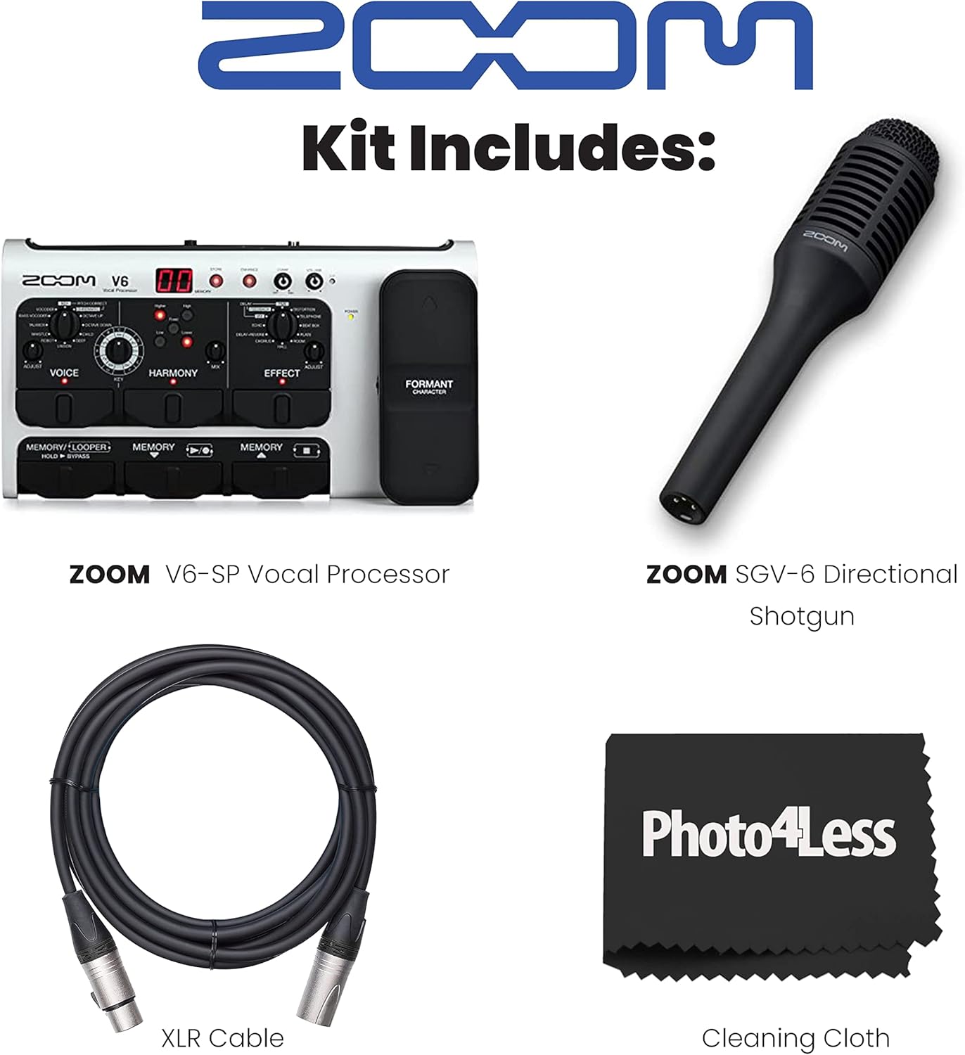 Zoom V6-SP Multi-Effects Vocal Processor Pedal Kit