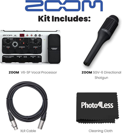Zoom V6-SP Multi-Effects Vocal Processor Pedal Kit