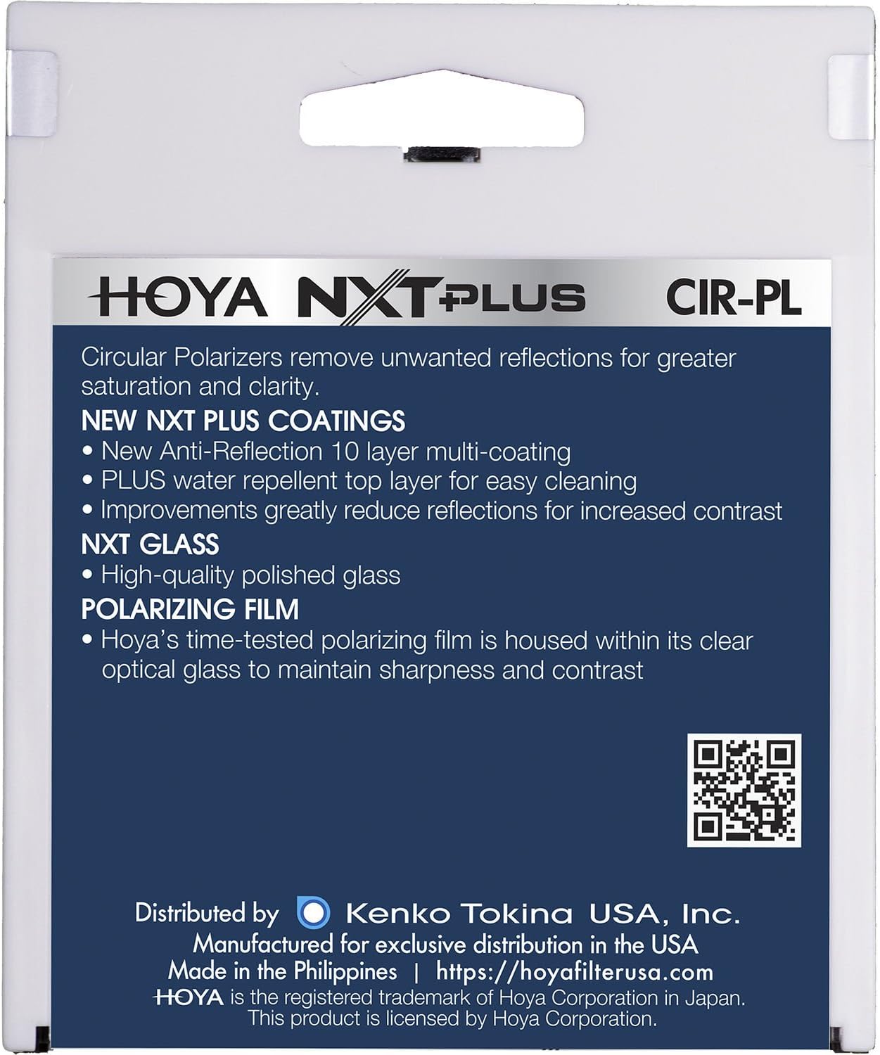 Hoya NXT Plus CRPL 77MM Circular Polarizing Filter