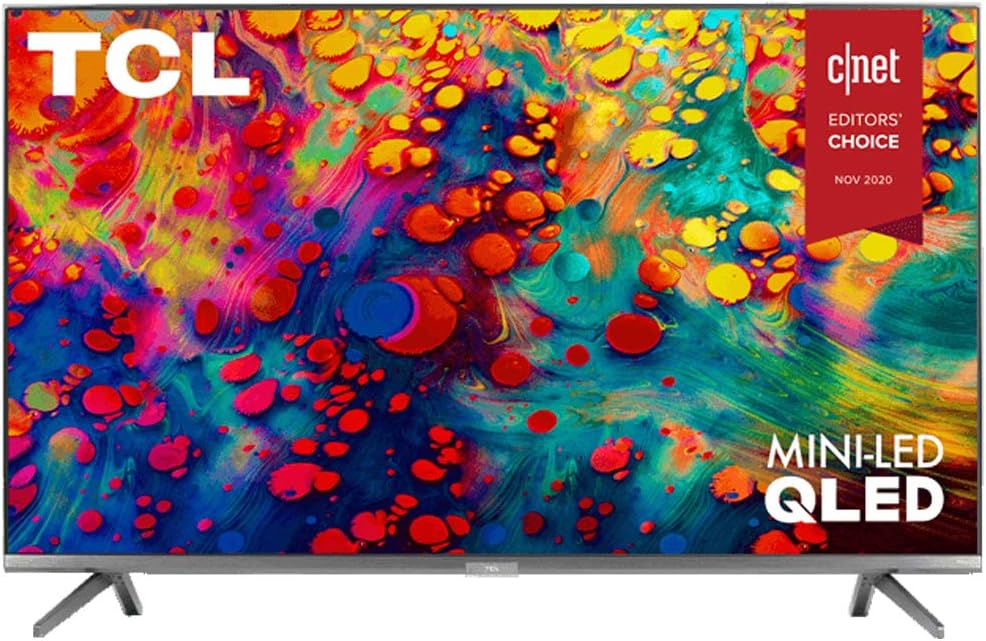 TCL 65R635 65" 4K QLED Roku TV Bundle