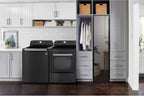 LG DLEX3900B 7.3 cu. ft. Electric Dryer: Steam, Black Steel