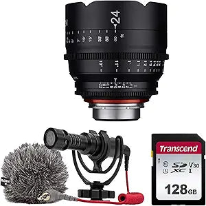 Rokinon XEEN 24mm T1.5 Cine Lens Nikon F Rode Mic Bundle — main product image