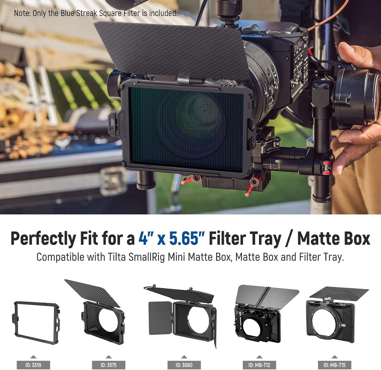 Neewer NW SERIES S 4x5.65" Blue Streak Anamorphic Filter