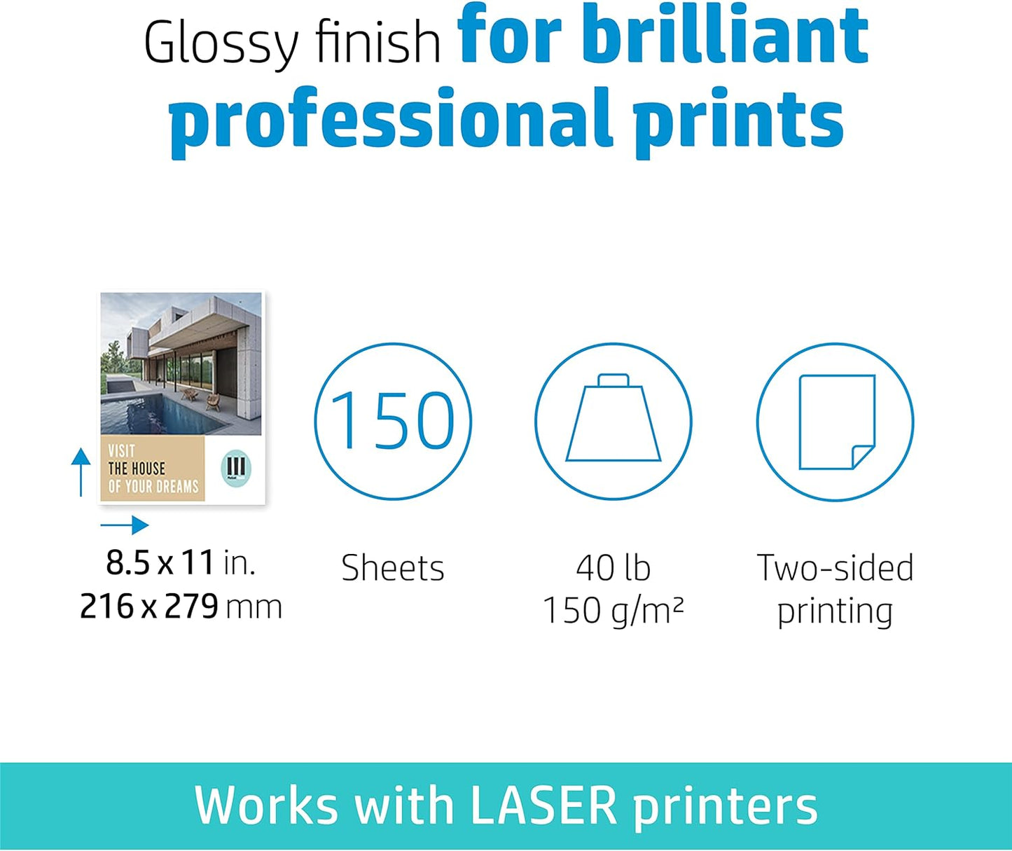 HP Q6611A Enhanced Business Glossy Laser Paper