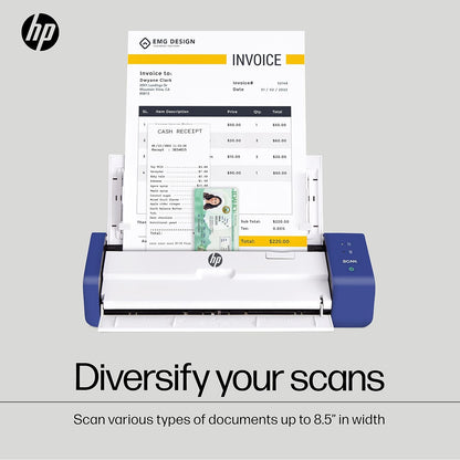 HP HPPS200 Portable Duplex Mobile Document Photo Scanner