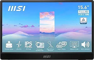 MSI Pro MP161 15.6" Portable FHD USB-C Monitor