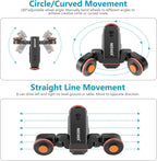 Neewer DL100 Wireless Camera Dolly - Motorized Video Slider