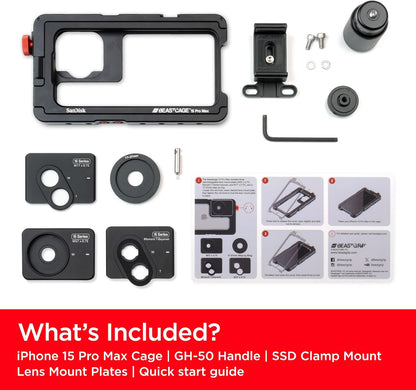 SanDisk SD3WLCC005-000T-WW Beastgrip iPhone 15 Pro Max Creator Kit