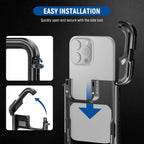 Neewer PA074 iPhone 16 Pro Max Cage Stabilizer Rig