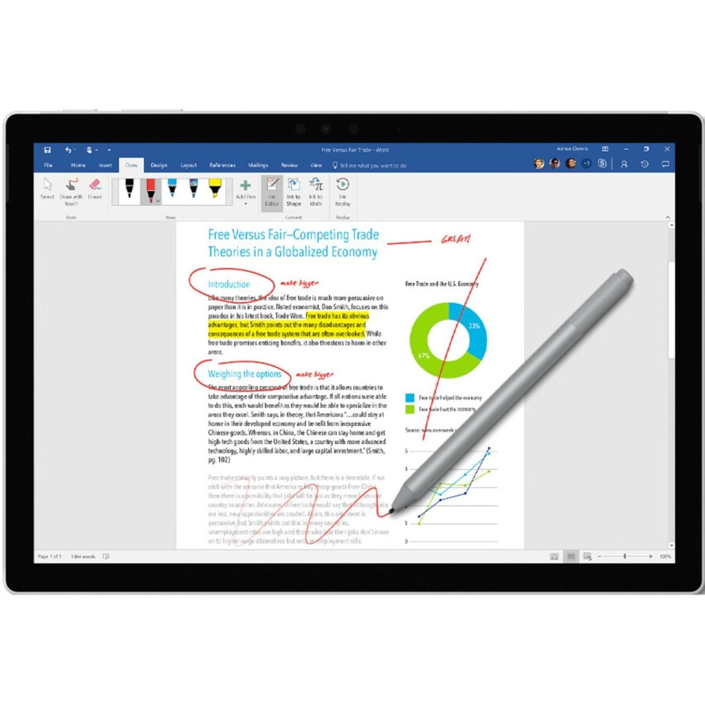 Microsoft EYV-00009 Surface Pen: Enhanced Sensitivity