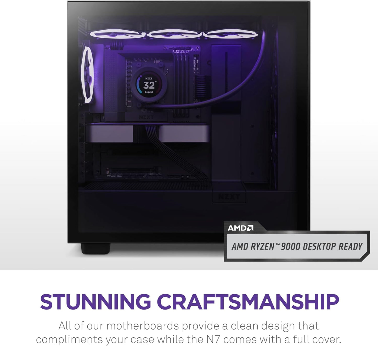 NZXT N7-B65XT-B1 ATX Gaming Motherboard Ryzen AM5